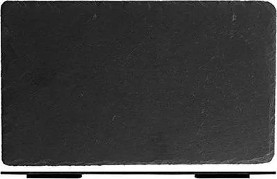 Produktbild von H&H 9298338 Set mit 6 rechteckigen Schiefertellern, 38 x 26 x 0,5 cm, Geschirr
