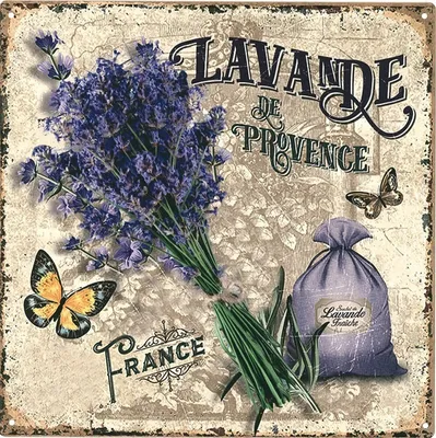 Produktbild von Shabby Blechschild Lavendel Provence