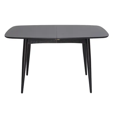 Produktbild von Miliboo - Schwarzer ausziehbarer Tisch 130-160 cm NORDECO