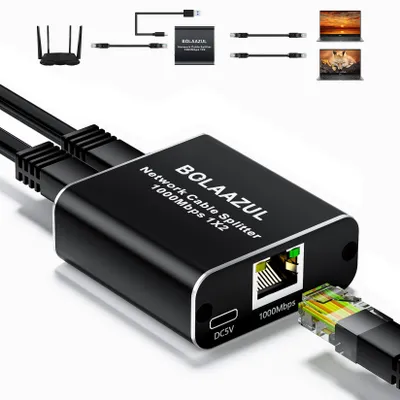 Productafbeelding van Gigabit Ethernet-splitter 1 in 2 uit, 1000Mbps