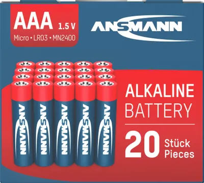 Image de Ansmann 5015538, Alcali, 1,5 V, 10,5 mm, 10,5 mm, 44,5 mm, AAA / LR03