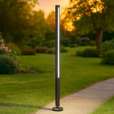 Produktbild von Jedi Moderne Stehleuchte Metall Schwarz Led 19W 3000K Warmes Licht