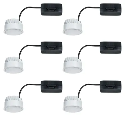 Produktbild von 6er Set  Paulmann LED Modul Nova Coin 6W 51mm 3-Stufen dimmbar satiniert 2700K 230V