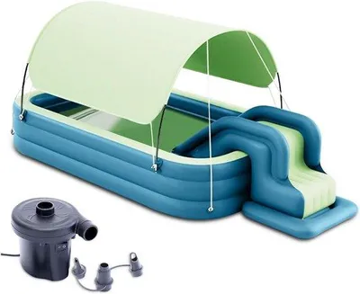 Produktbild von Kinderpool mit Rutsche aufblasbar für Garten