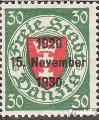 Produktbild von Briefmarken Danzig 1930 Mi 225 postfrisch Aufdruckausgabe