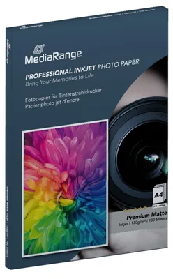 Productafbeelding van Fotopapier, Matte A4 (210 x 297 mm), 130 g/m², 100 Vel