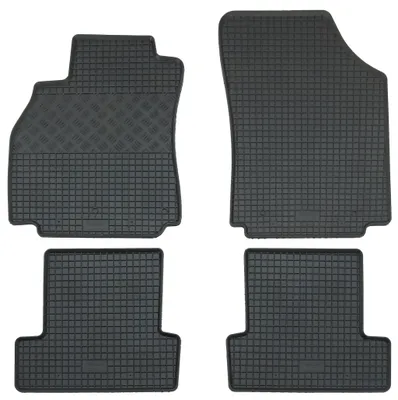 Gummifußmatten Set 4-teilig für Renault Megane 3 (2008-, Limousine), schwarz