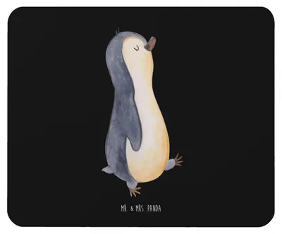 Produktbild von Mr. & Mrs. Panda Mauspad Pinguin marschieren - Schwarz - Geschenk, Pinguine, Mousepad, laptop, Bruder, mausteppich, mousematte, Familie, Mouse Pad, Stolz