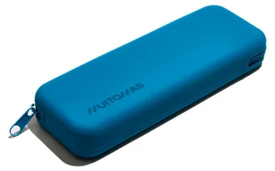 Imagen del producto de Muitomas SILPENCASEBL, Estuche blando para lápices, Silicona, Azul glacial, Color sólido, Para niño/niña, Con cremallera