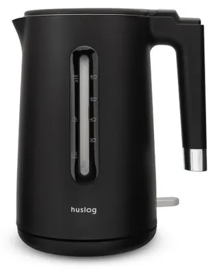 Obrázok produktu pre Rýchlovarná kanvica Huslog s dvojitou stenou, 1,5 l, 2200 W, s ukazovateľom hladiny vody, Cool Touch, nerezová oceľ