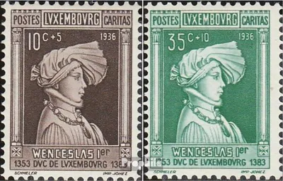 Produktbild von Briefmarken Luxemburg 1936 Mi 296-297 postfrisch Kinderhilfe
