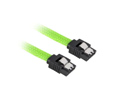 Produktbild von Sharkoon Sata 3, 0,3 m, SATA III, SATA 7-pin, SATA 7-pin, Männlich/Männlich, Schwarz, Grün