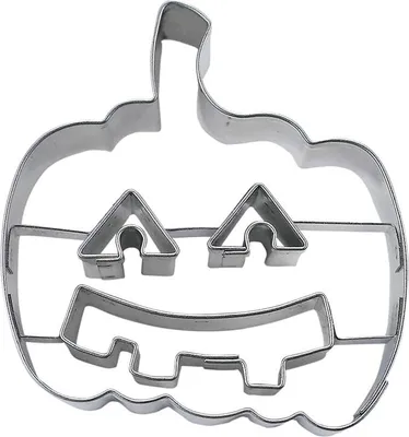Obrázek produktu pro Städter embossing cookie cutter dýně s obličejem / Halloween dýně, cookie cutter, sušenka, sušenka, nerezová ocel, 6,5 cm, 119147