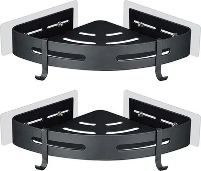 Image de Étagère d'angle pour la cuisine ou la salle de bains, 4,5 x 22,5 x 22,5 cm
