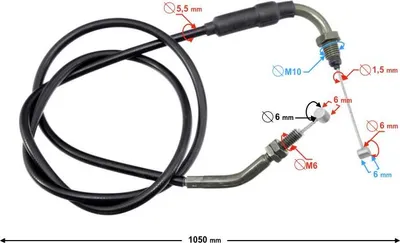 Obrázek produktu pro Plynový kabel pro Hyper 125 vstřikování