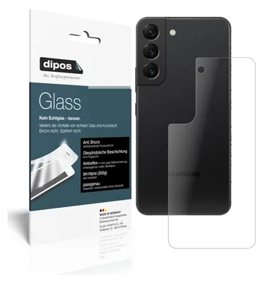 Produktbild von 2x Schutzfolie für Samsung Galaxy S22 Rückseite matt - Anti-Shock 9H Folie dipos Glass Kunststoffglas