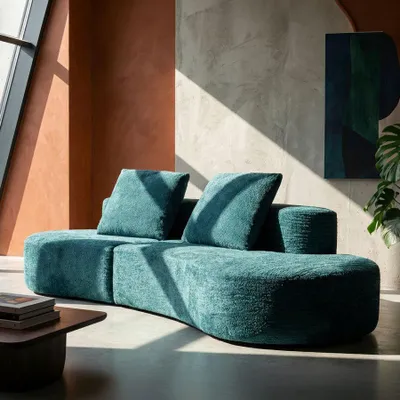 Produktbild von Schlafsofa Island ' Teal Schaumstoff Petrol 78x238x92 cm