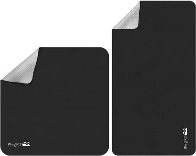 Produktbild von Vierfachnutzungs 3-in-1 Reingungsbundle - Notebookschutzblende - Schwarz - 15,5x17,8cm - Microfaserhandtuch
