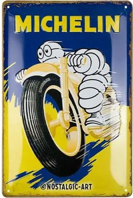 Produktbild von Nostalgic-Art - Blechschild 20 x 30cm - Michelin - Motorcycle Bibendum