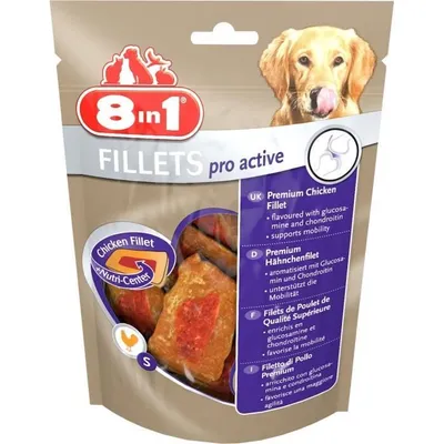 Obrázok produktu pre 8v1, Kuracie filety, Výživný pochúťkový krmivo pre psov, 80g