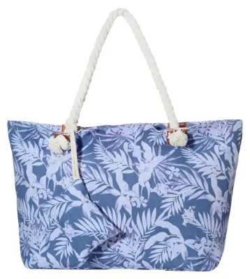 Produktbild von Große Strandtasche Shopper mit Reißverschluss - Florales St Tropez