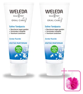 Zdjęcie produktu dla 2 sztuki pasty do zębów WELEDA Saline, 75 ml, zestaw