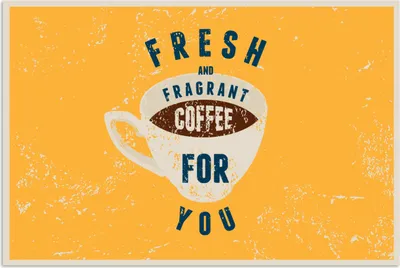 Produktbild von MuchoWow® Poster Frischer und duftender Kaffee für dich - Sprichwörter - Kaffee - Vintage - Zitate 90x60 cm - Schlafzimmer