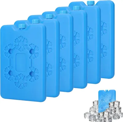 Productafbeelding van Koelaccu's voor Koeltas, 6 Stuks, Ultradun 200 ml, BPA-vrij, voor Camping