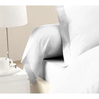 Produktbild von 2 Polsterbezüge 100 % Baumwolle 85 x 185 cm – Weiß