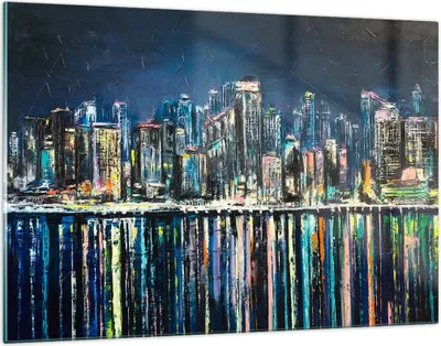 Produktbild von Bilder auf glas - Stadt Aussicht Wasser - 120x80cm - Glasbilder - Wandbilder - Kunstdruck - zum Aufhängen bereit - Wanddekoration aus Glas - Glas Bilder - Wandbild auf Glas - GAA120x80-3461