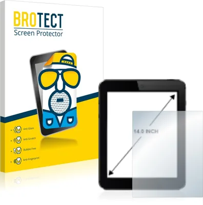 Produktbild von BROTECT Schutzfolie für Tablets mit 35.6 cm (14 Zoll) Displays 305 x 185 mm Displayschutz Displayschutzfolie Folie Matt Entspiegelungsfolie