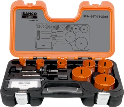 Produktbild von Bahco Sandflex Bimetall-Lochsägen-Satz 16 mm-92 mm - 9-tlg.