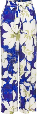Produktbild von VIVANCE Palazzohose blau-grün-creme bedruckt Größe 44
