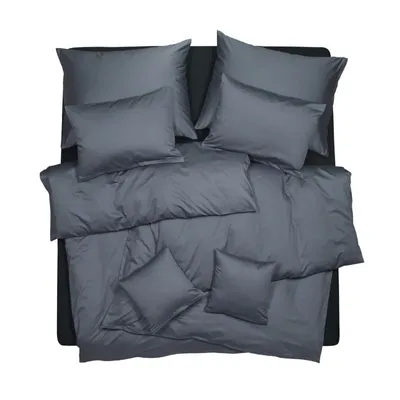 Obrázek produktu pro SCANquilt povlečení EXCLUSIVE TENCEL PLUS šedá 50% lyocell TENCEL 50% dlouhovlákná česaná bavlna 140 x 200/70 x 90 cm