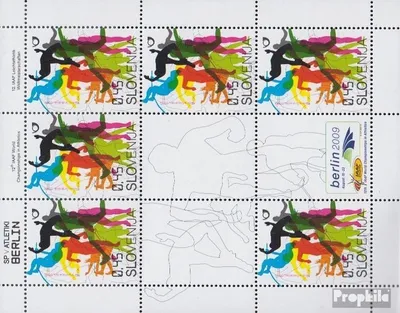 Produktbild von Briefmarken Slowenien 2009 Mi 732Klb Kleinbogen (kompl.Ausg.) postfrisch Leichtathletik-Weltmeisterschaft