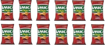 Produktbild von 12x Amica Chips Ketchips Ketchup Patatine Kartoffelchips gesalzen 50g Kartoffel Ketchips Ketchup Patatine Kartoffelchips gesalzen 50g Kartoffel