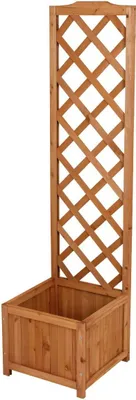 Produktbild von Pflanzkübel mit Rankgitter Rankhilfe aus Holz 146x38x38cm
