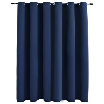 Produktbild von Verdunkelungsvorhang mit Metallösen Blau 290 x 245 cm