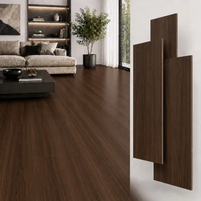 Produktbild von SPC Klick Vinylboden 5mm mit Trittschalldämmung wasserfest Holzdekor – Designboden für Renovierung und Wohnräume