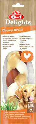Produktbild von 8in1 Hundeleckerli Kauzopf Medium 80 g
