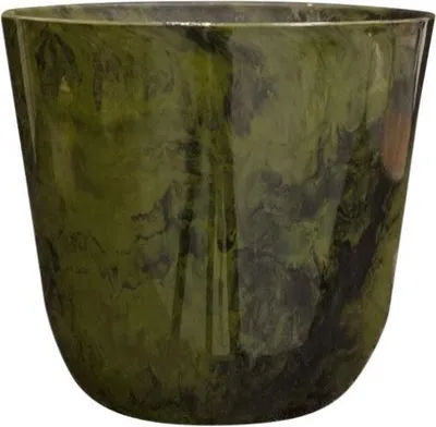 Immagine prodotto di Vaso da fiori Palermo Marble Verde - D40xH36cm - Elegante vaso da fiori