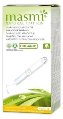 Produktbild von Bio Tampons Classic m.Applik.100% Bio-Baumw.Masmi 16 St