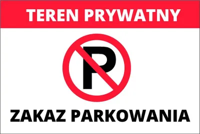 Produktbild von Parkverbotsschild 20x30 cm PVC T023