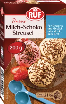 Produktbild von RUF Milch Schoko Streusel 200g