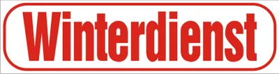Produktbild von INDIGOS UG - Magnetschild "Winterdienst" 45 x 12 cm - Magnetfolie für Auto / LKW / Truck / Baustelle / Firma