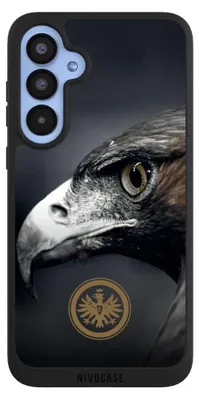 Produktbild von NIVOCASE Handyhülle für Samsung Galaxy A55 5G  Hülle NIVOpure Case Schwarz Adler Eintracht Frankfurt Offizielles Lizenzprodukt