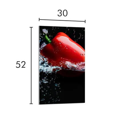 Produktbild von Glasschneidebrett 30x52 Pfeffer