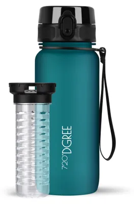 Produktbild von Wasserflasche, 650 ml, mit Fruchtinfuser, BPA-frei, auslaufsicher, wiederverwendbar