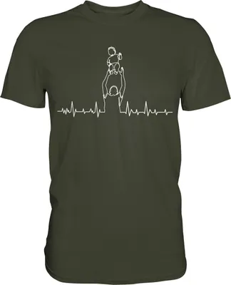 Produktbild von Papa Sohn Herzschlag Vatertag Bester Vater T-Shirt – Urban Khaki / M