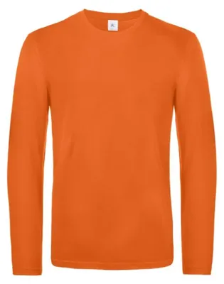 Produktbild von B&C - "#E190" T-Shirt für Herren Langärmlig LT1704 (S) (Orange)